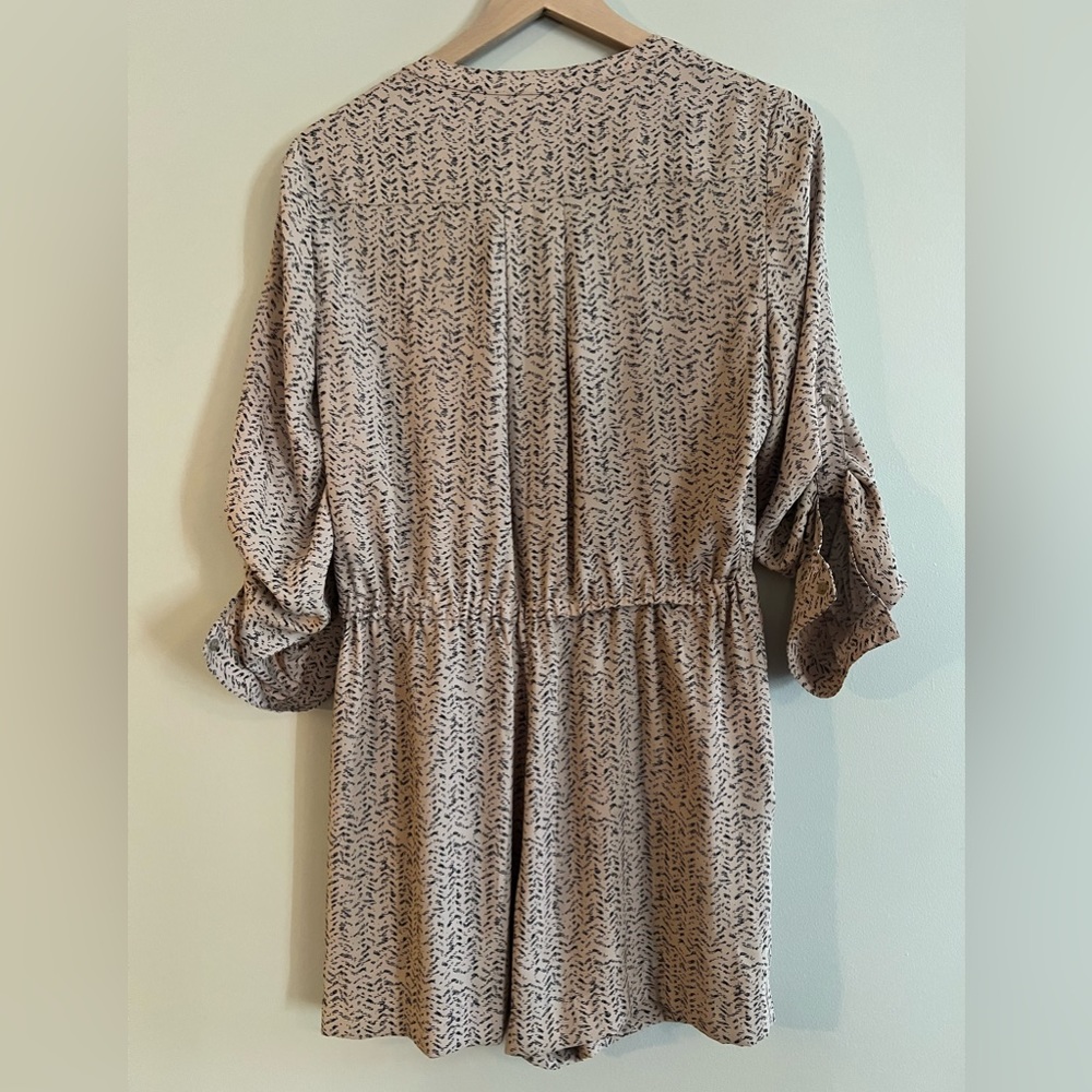 NWT Ann Taylor Loft Brown Romper - Picture 3 of 4